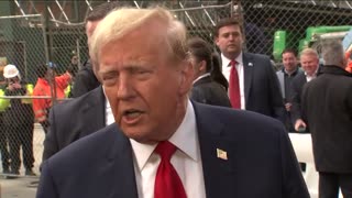President Trump makes Surprise Campaign visit to Midtown Construction Site