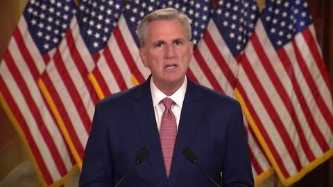 House Speaker Kevin McCarthy delivers an address on the debt ceiling