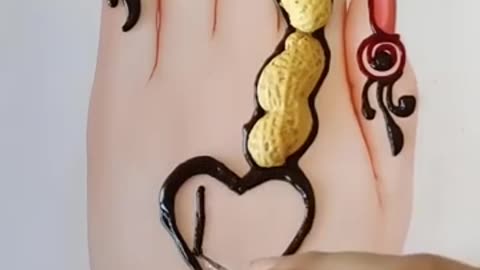 Peanut mehndi design Trick mehndi design #henna #shorts #short #viral