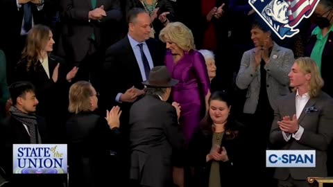 MUST WATCH: Jill Biden kisses Emhoff on the lips.