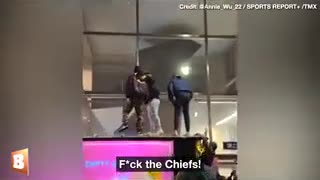 Philly Fans could be heard chanting "F*ck the Chiefs!", "F*ck Andy Reid!", and "F*ck the refs!"