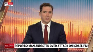 Sky News Australia-Reports of a man arrested after trying to attack Netanyahu’s motorcade