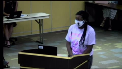 Nikki Olaleye Taunts CISD Schoolboard, Repeats "Black Lives Matter."