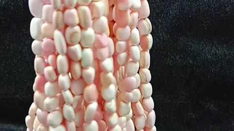 Pink opal free-shape beads size 6mm 7mm pink gemstone loose beads for jewelry making