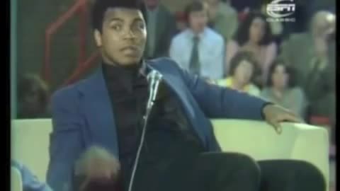 Muhammad Ali giving an amazing speech