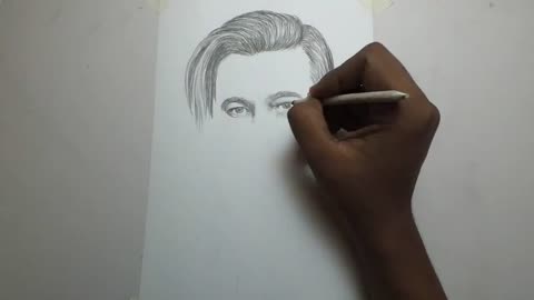 Brad Pitt's Best Look Pencil Drawing