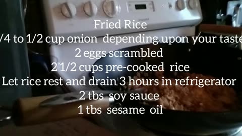 Sesame Chichen And Fried Rice Recipe