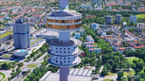 The Olympic Tower Olympiaturm in Munich, German