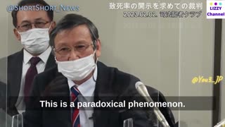 Japanese Professor is suing the Government over what he claims is a cover up of the jab issues