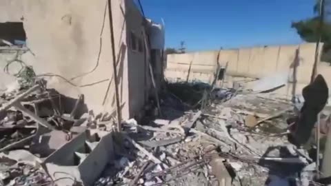 Footage shows damage caused to an IDF base adjacent to the northern city of