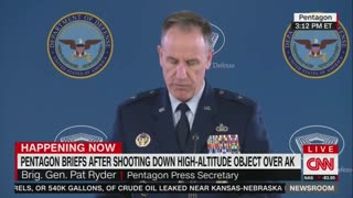 MASSIVE: Pentagon Says Object Shot Down Over Alaska Is Not Another Balloon