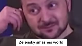 Ukrainian President Zelenskyy , sniffling