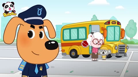 Police Chasing the Big Bad Wolf | Police Cartoon | Kids Cartoon | Sheriff Labrador | BabyBus
