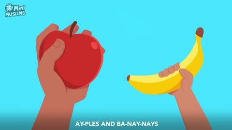 Muslim Songs For Kids 🍎 Apples and Bananas 🍌 @RaefMusic & MiniMuslims