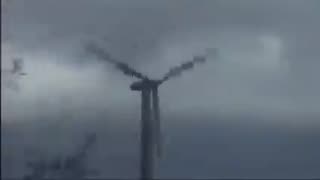 This What Happens When a Wind Turbine Starts Spinning Too Fast in a Storm