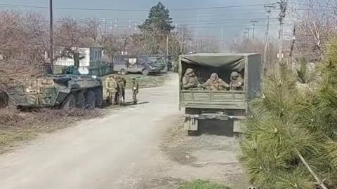 The Work Of RAF UR-77 Mine clearing machine in the distance