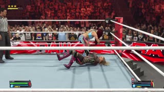 BlackMonkTheGamer - WWE 2K24 Raw 05/06/2024 Submission Match Natalya VS Iyo Sky