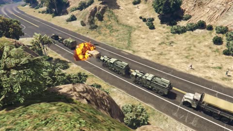 Ukrainian f-16 fighter jet attack on military vehicles | Russia vs ukraine war | GTA 5