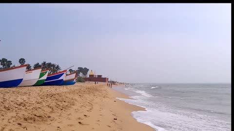 short test video// thiruchendure beach //Bhaskar Telugu vlogger//