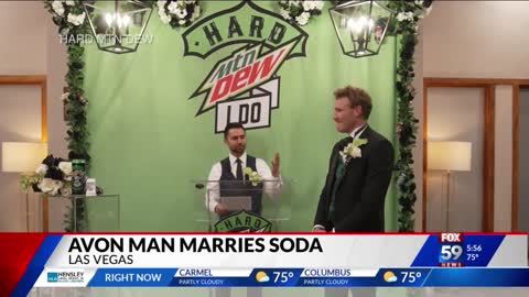 Indiana man marries a can of hard Mountain Dew
