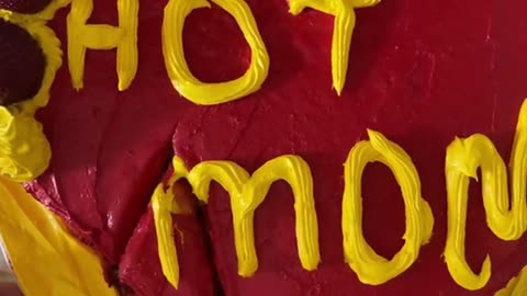 Hot mom cake # mom #funny