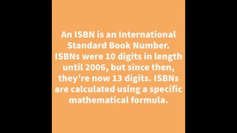 What's An ISBN? - ASA