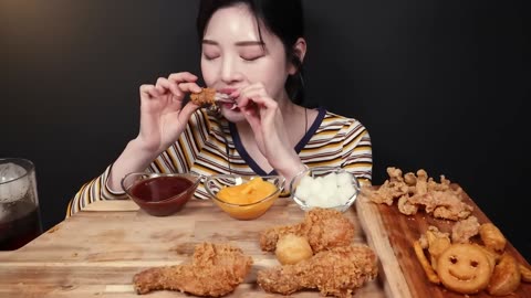 Crispy Chicken Mukbang Asmr Compilations