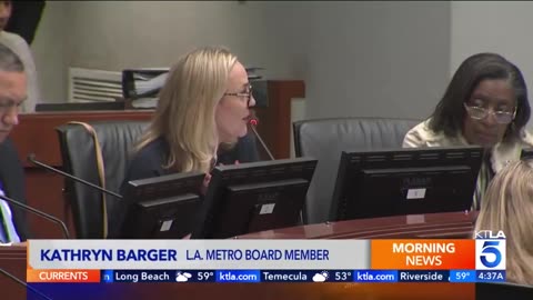 Los Angeles Metro Board Members Acknowledges That She Is 'Afraid' To Use Their Transit System