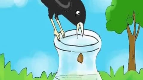 The Thirsty Crow-Short Stories For Kids