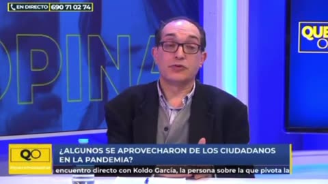Villarolla en una televisión de España: la pandemia es para el nuevo orden mundial