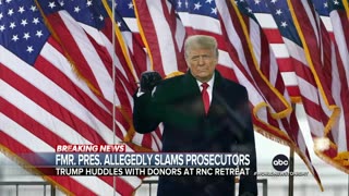 Former President Trump unloads on prosecutors
