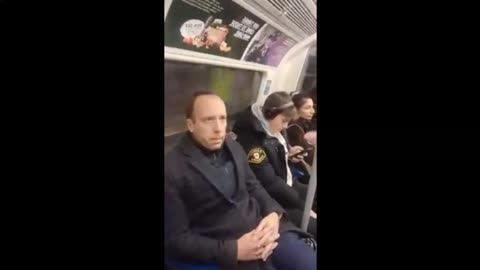 CIVILIAN CATCHES MATT HANCOCK ON LONDON UNDERGROUND