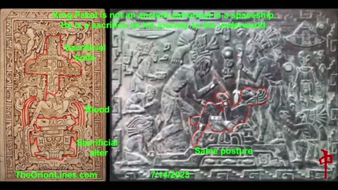 Major discovery I proved Erich von Daniken wrong about his King Pakal spaceship theory 7/14/2023