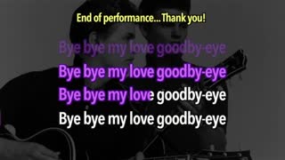 DUET Everly Bros Bye Bye Karaoke