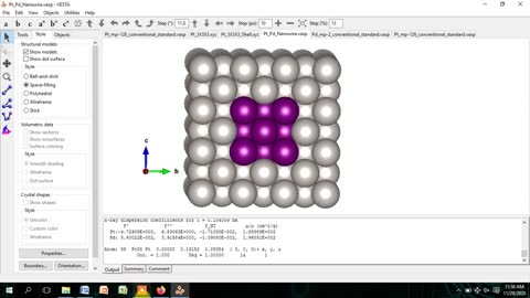 How to Build a Pt_Pd Core-Shell Nanowire from CIF File using VESTA Software