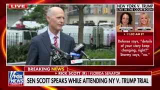 Sen. Scott talks how the lead prosecutor & the judge in Trump's trial are connected to the Democrats