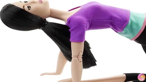 Barbie Made to Move Doll, Purple Top | Preschool Dolls & Dollhouses