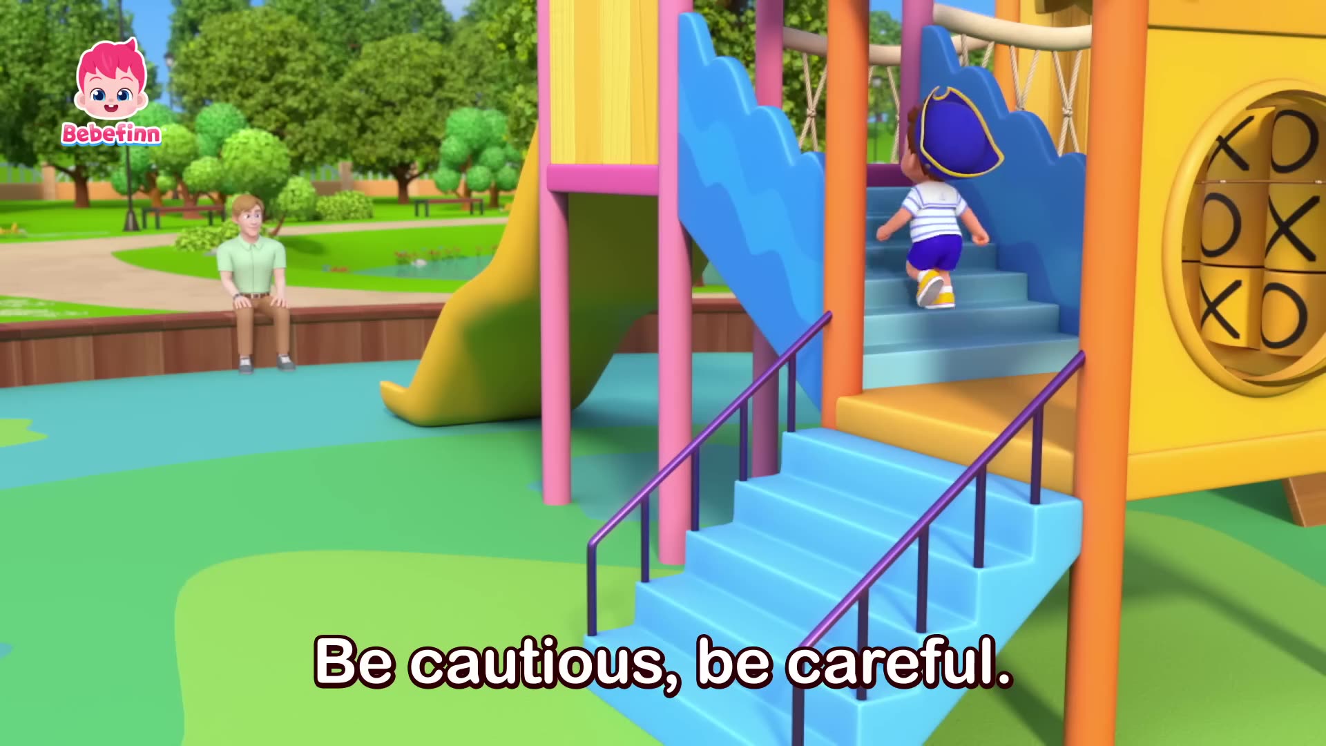 Ouch! Playground Safety Song | Bebefinn Nursery Rhymes for Kids