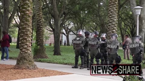 Police tear gas, arrest pro-Palestine students attempting encampment at University of South Florida