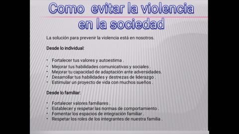 La violencia: material audiovisual