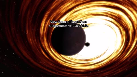 Planet Near a Supermassive Black Hole