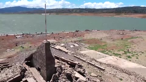 Centuries-old town resurfaces as Philippine dam dries up
