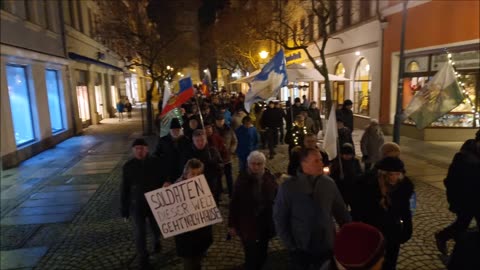 MONTAGSSPAZIERGANG, Start und Ankunft - BAUTZEN, Kornmarkt, 13 02 2023, 106. MAHNWACHE