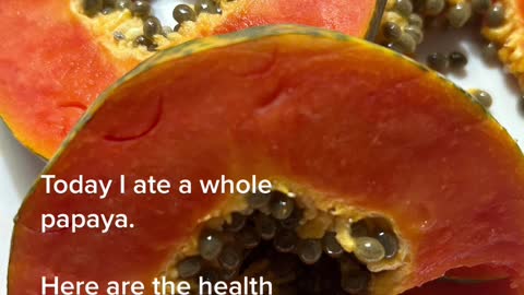 Papaya is powerful nutrition 🥭 #fruitarian #wellness #health #fitness #selfcare #he