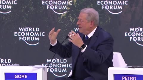 Al Gore predicatore del giorno del giudizio universale al WEF spara le sue bombe sui gas serra