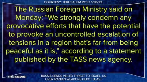WW3 Expands to ME With Israeli Attack on Iranian Factory Supplying Weapons to Russia
