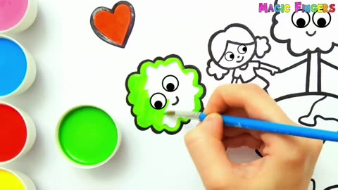 Earth Day Picture Drawing Painting Coloring For Kids, Toddlers ! Love Our planet