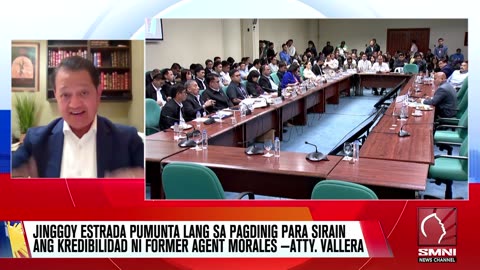 Sen. Jinggoy, pumunta lang sa hearing upang sirain ang kredibilidad ni Morales —Atty. Valera