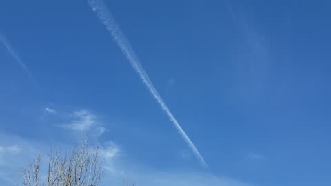 Pictou County, Nova Scotia, Chemtrails Sunday May 5th 2024 ONE