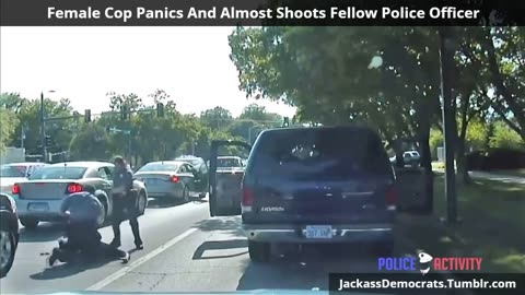 Female Cop Panics And Almost Shoots Fellow Police Officer